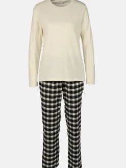 Damen Pyjama mit Flanellhose