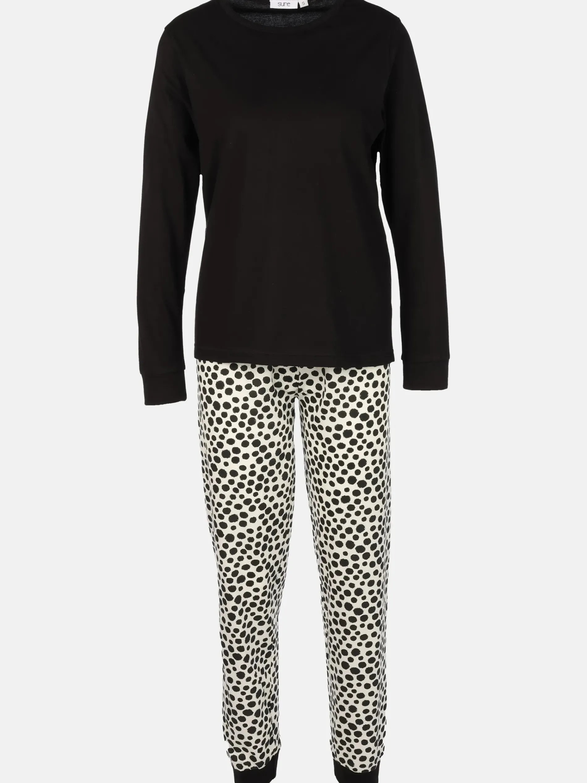 Damen Pyjama mit gemusterter Hose