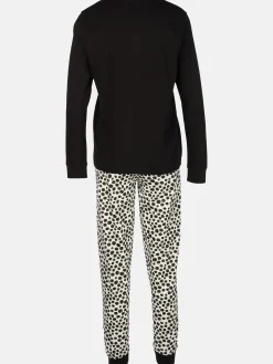 Damen Pyjama mit gemusterter Hose