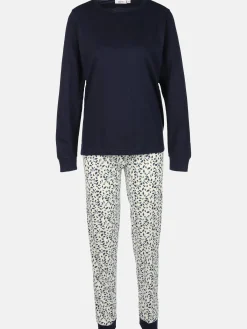 Damen Pyjama mit gemusterter Hose