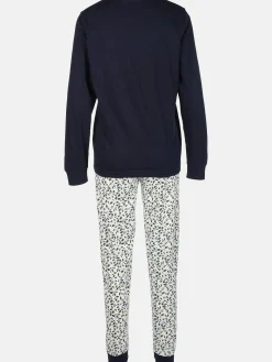 Damen Pyjama mit gemusterter Hose