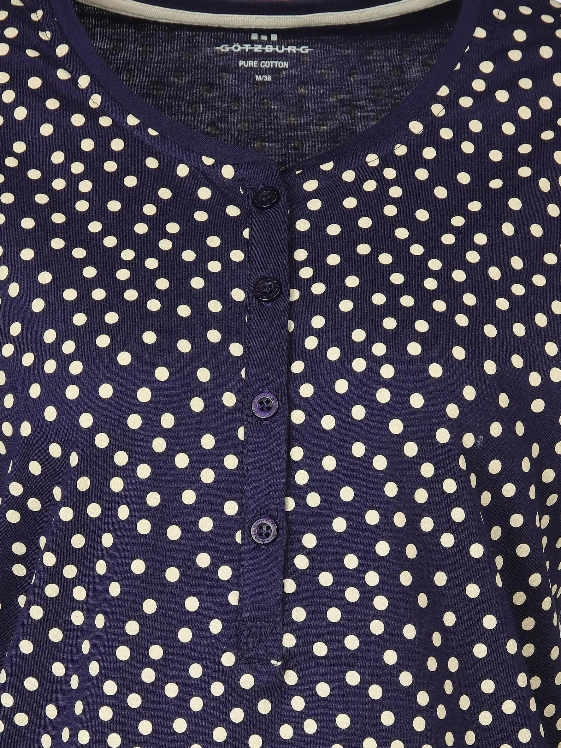 Damen Pyjama mit Knopfleiste