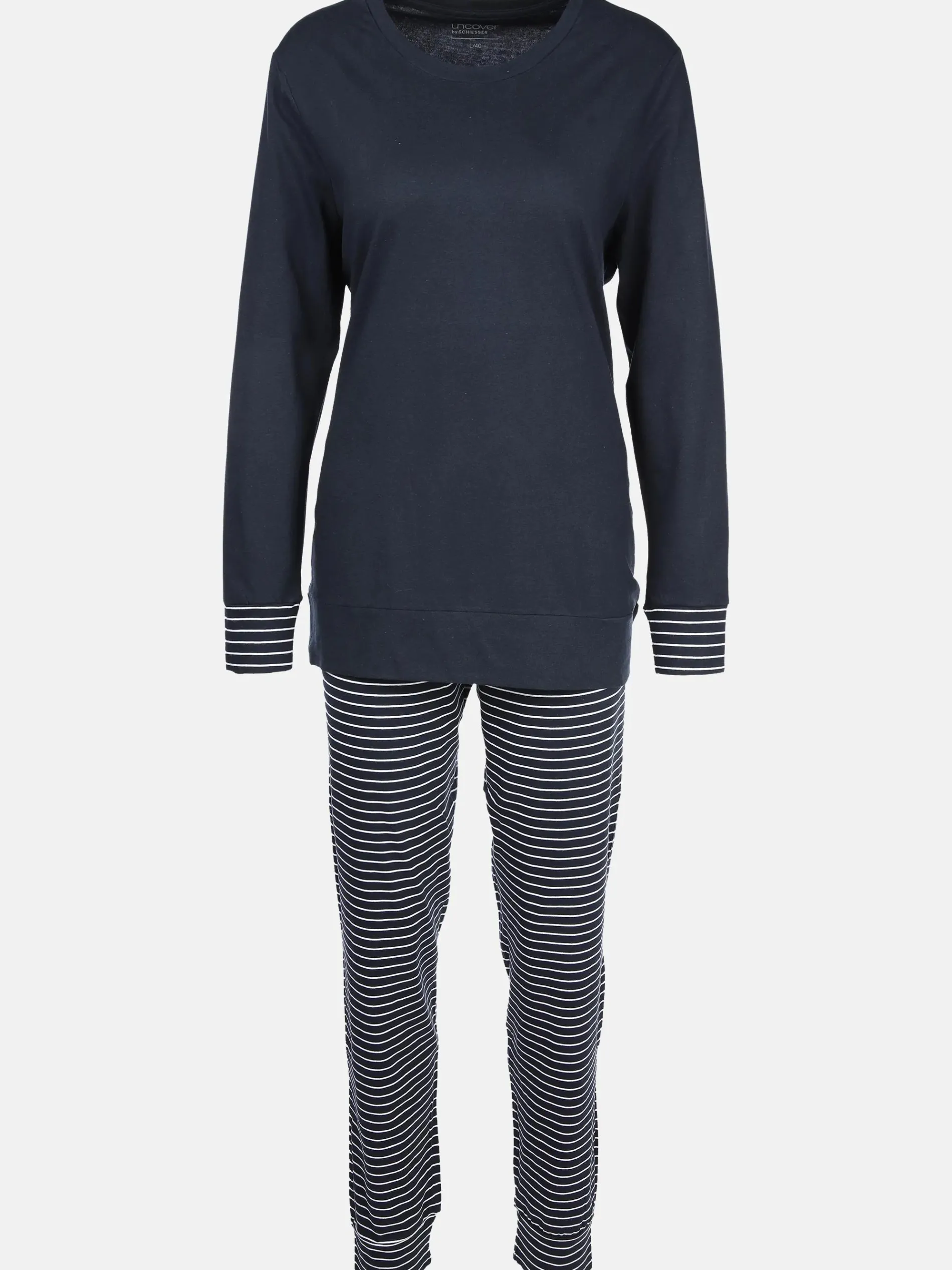 Damen Pyjama mit Streifen