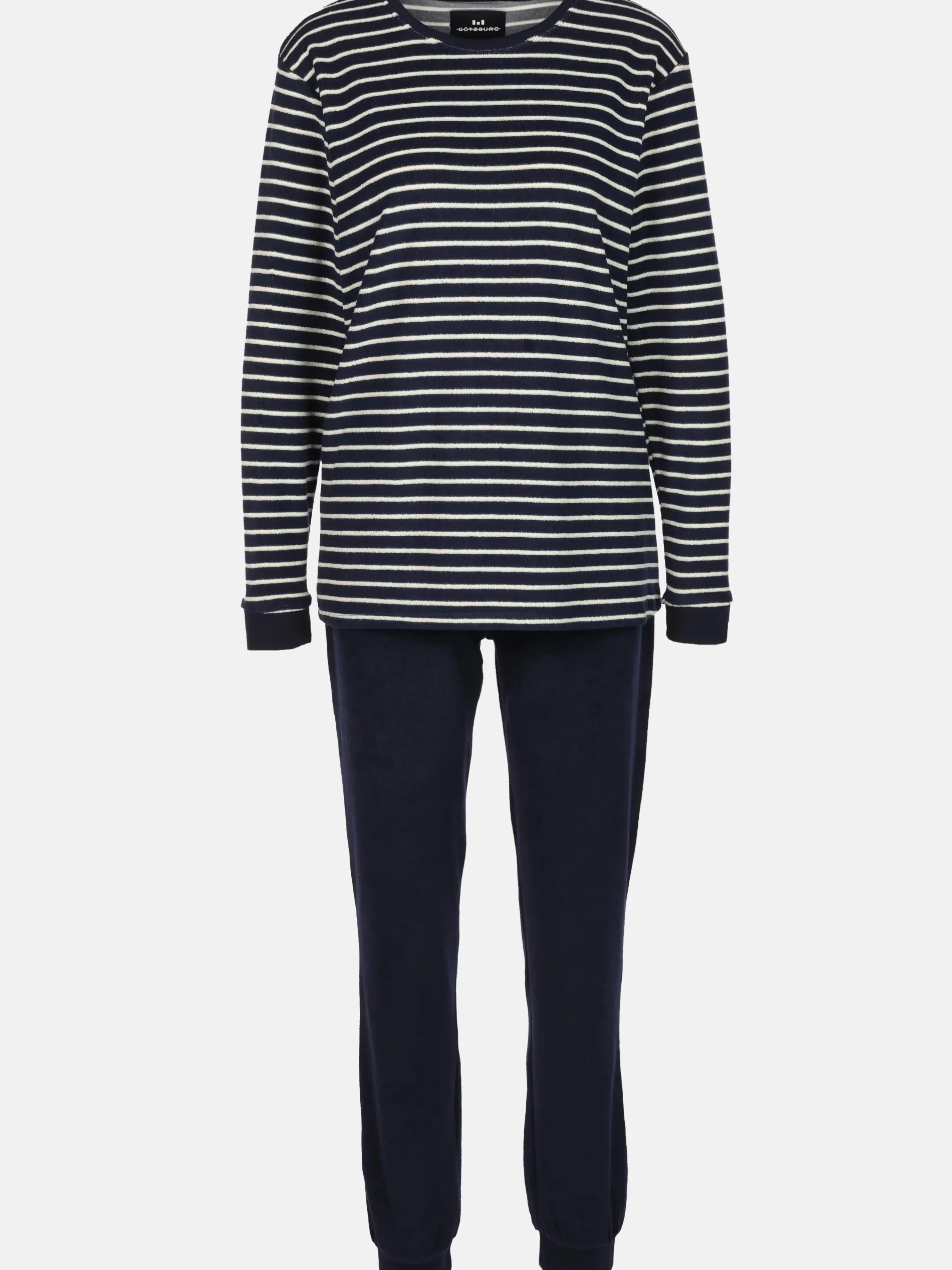 Damen Pyjama mit Streifen