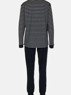 Damen Pyjama mit Streifen