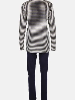 Damen Pyjama mit Streifen