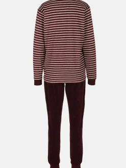 Damen Pyjama mit Streifen