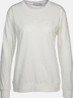 Damen Pyjama-Oberteil mit Logoprint