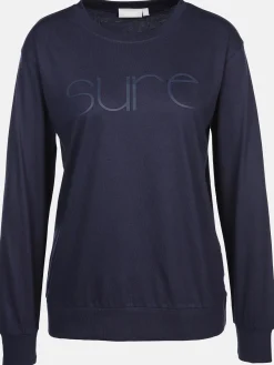 Damen Pyjama-Oberteil mit Logoprint