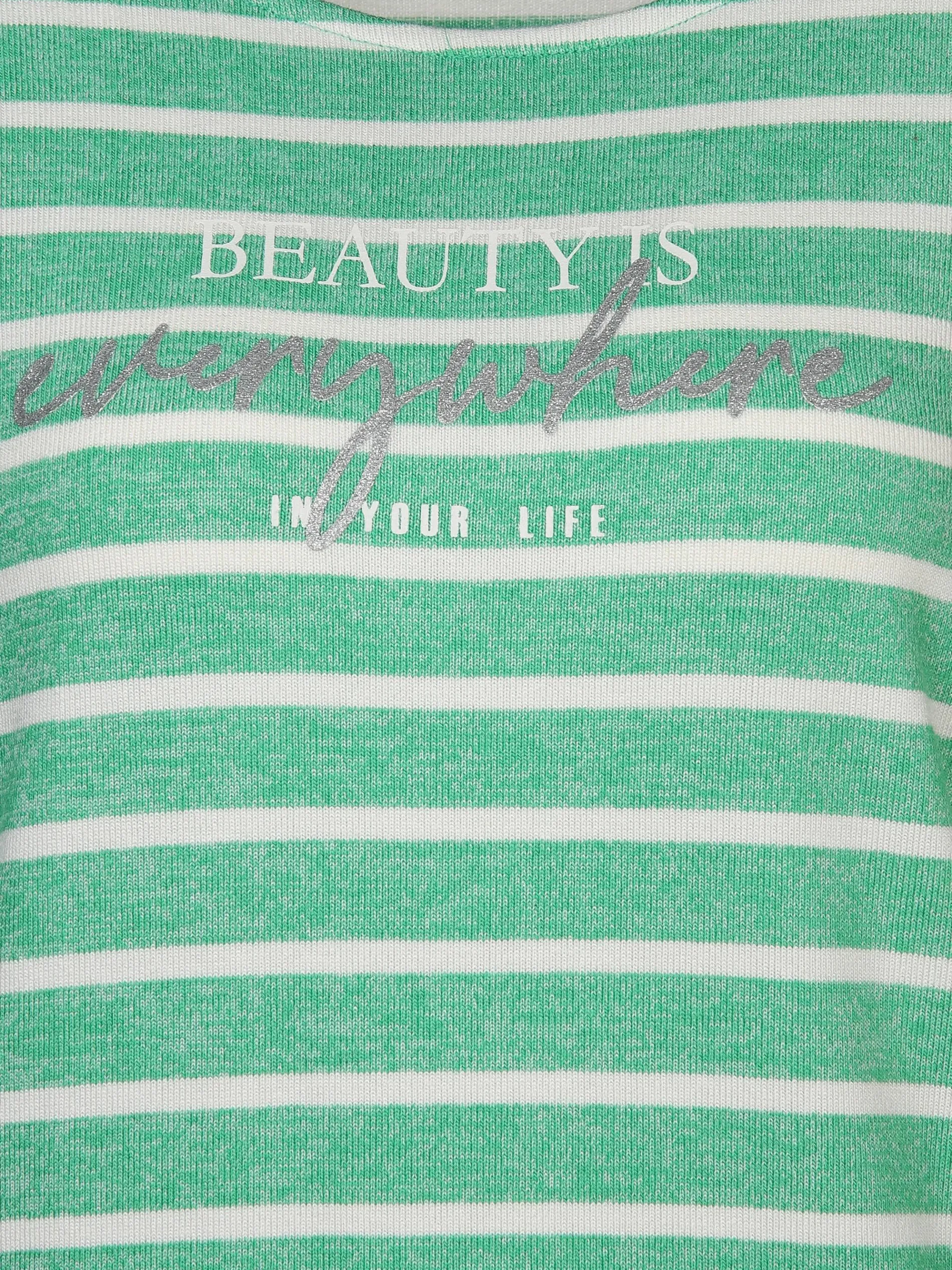 Damen Ringelshirt in Strickoptik