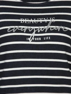 Damen Ringelshirt in Strickoptik