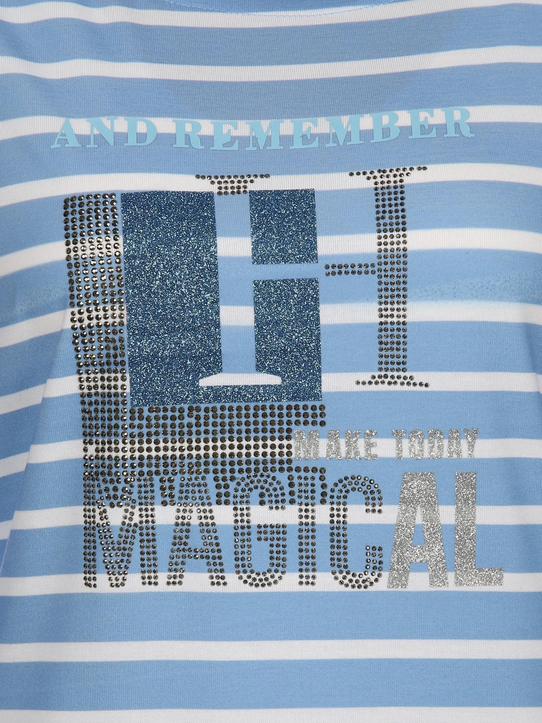 Damen Ringelshirt mit Glitzerprint