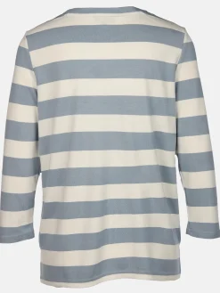 Damen Ringelshirt mit Strasssteinchen