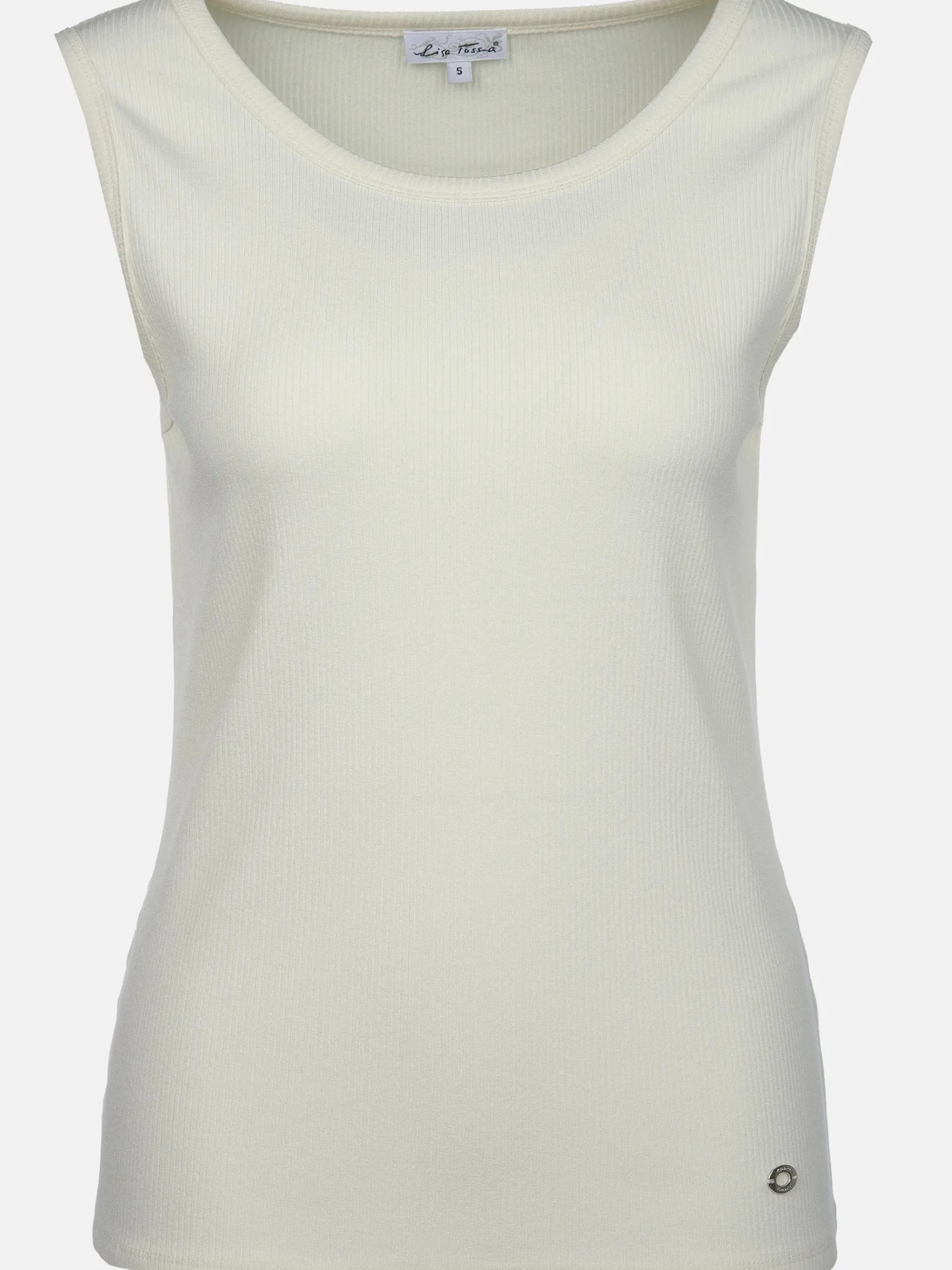 Damen Ripp Top unifarben