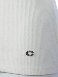 Damen Ripp Top unifarben