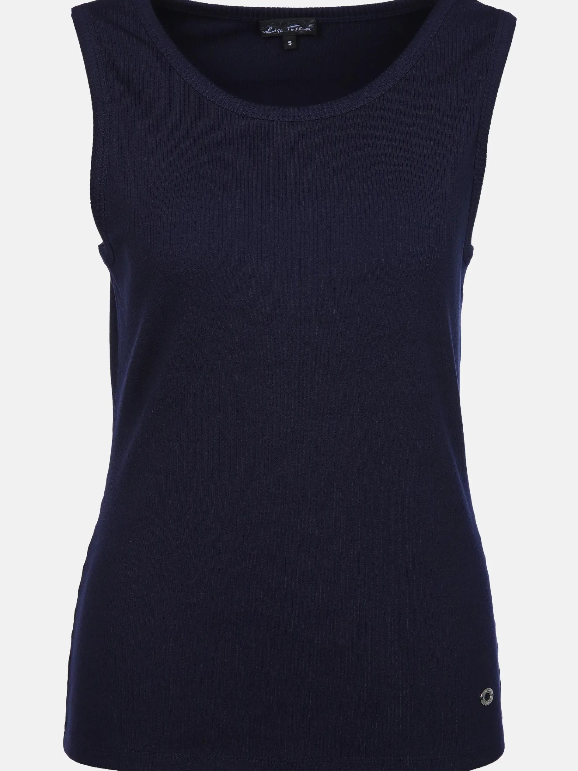 Damen Ripp Top unifarben