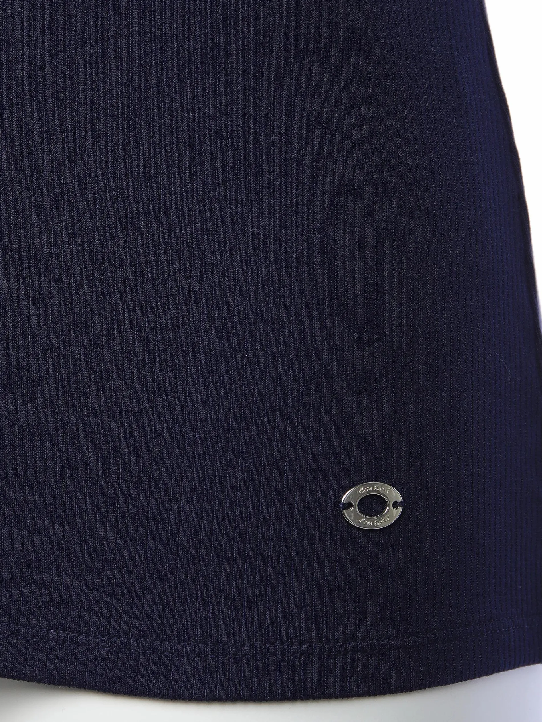 Damen Ripp Top unifarben