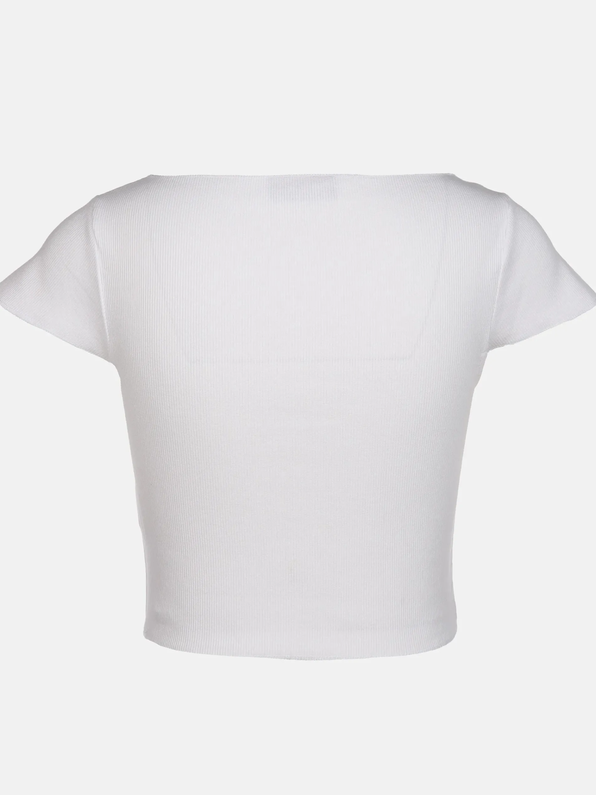 Damen Rippshirt im Cropped Style