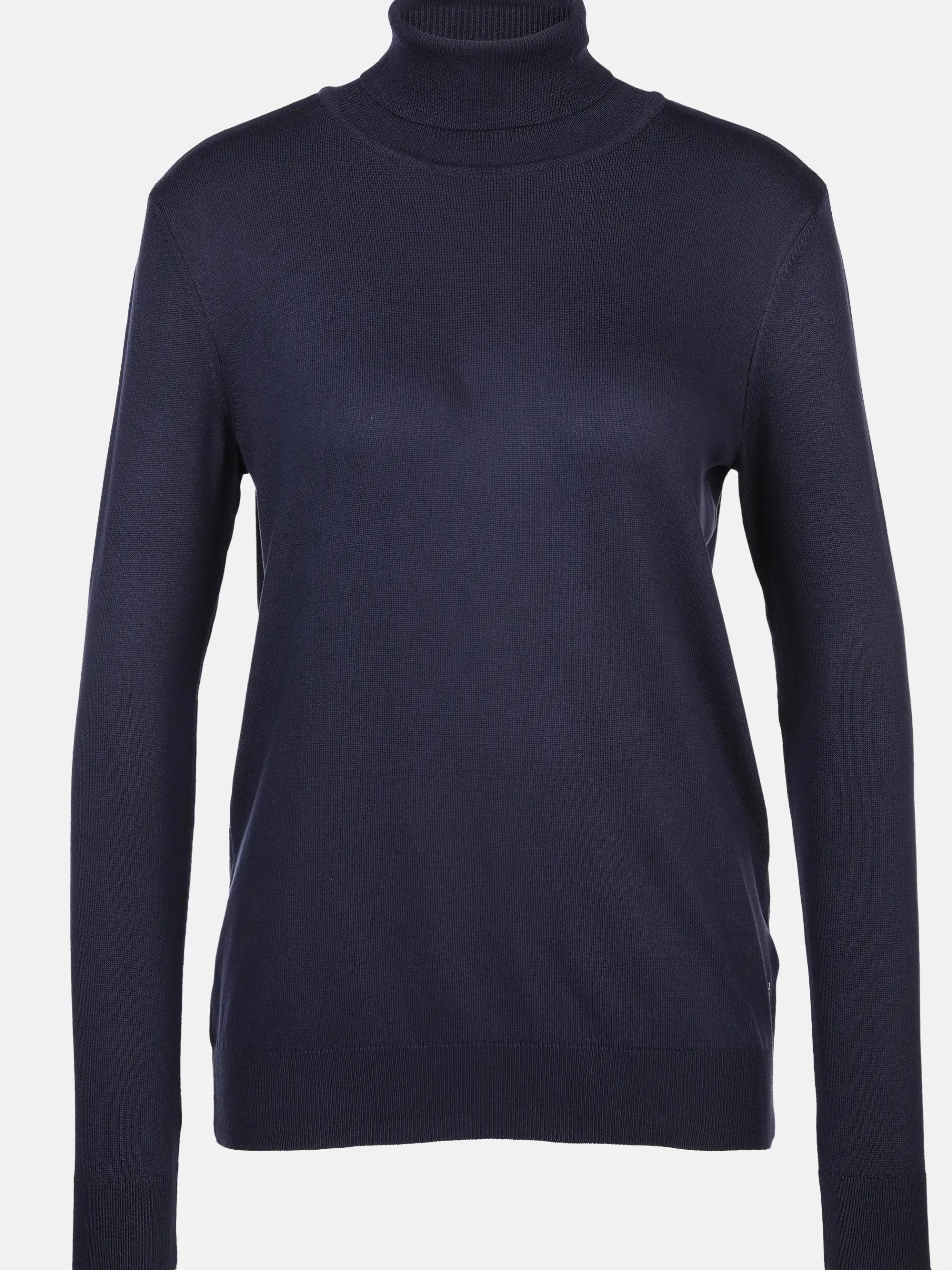Damen Rollkragen Pullover unifarben