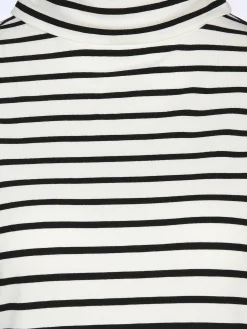 Damen Rollkragenshirt mit Streifen