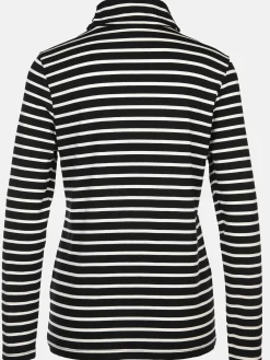 Damen Rollkragenshirt mit Streifen