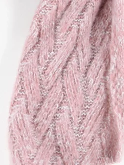 Damen Schal mit hübschem Strickmuster