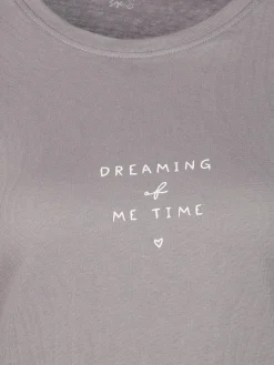 Damen Schlafshirt mit kleinem Schriftzug