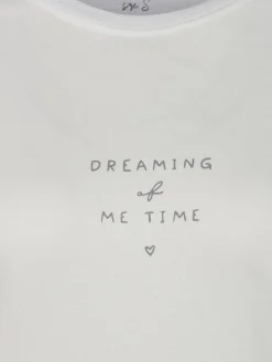 Damen Schlafshirt mit kleinem Schriftzug