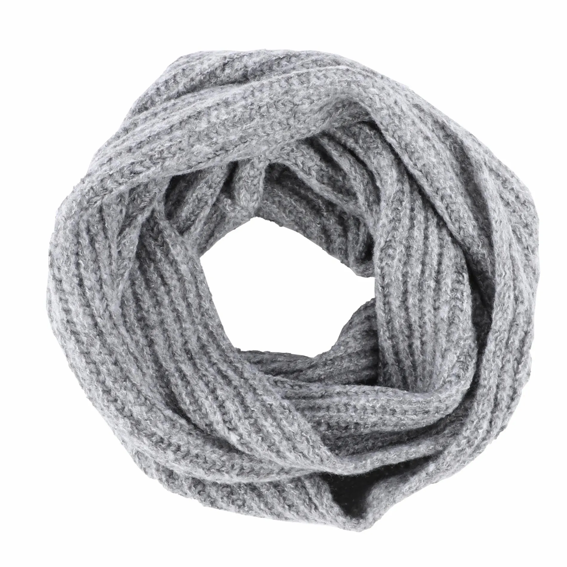 Damen Schlauchschal in gerippter Ware