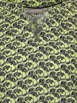 Damen Schlupfbluse mit Alloverprint