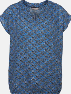 Damen Schlupfbluse mit Alloverprint