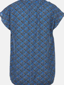 Damen Schlupfbluse mit Alloverprint