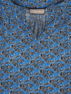 Damen Schlupfbluse mit Alloverprint