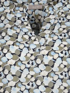 Damen Schlupfbluse mit Alloverprint