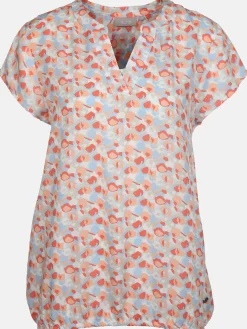 Damen Schlupfbluse mit Alloverprint