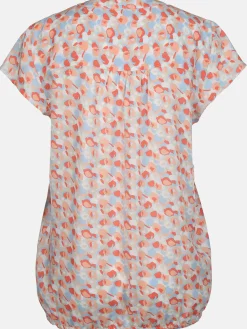 Damen Schlupfbluse mit Alloverprint