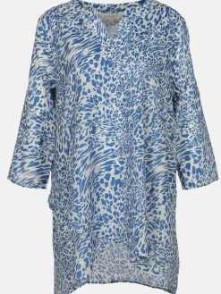 Damen Schlupfbluse mit Alloverprint