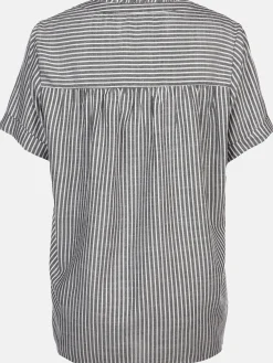 Damen Schlupfbluse mit Streifen