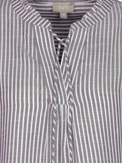 Damen Schlupfbluse mit Streifen