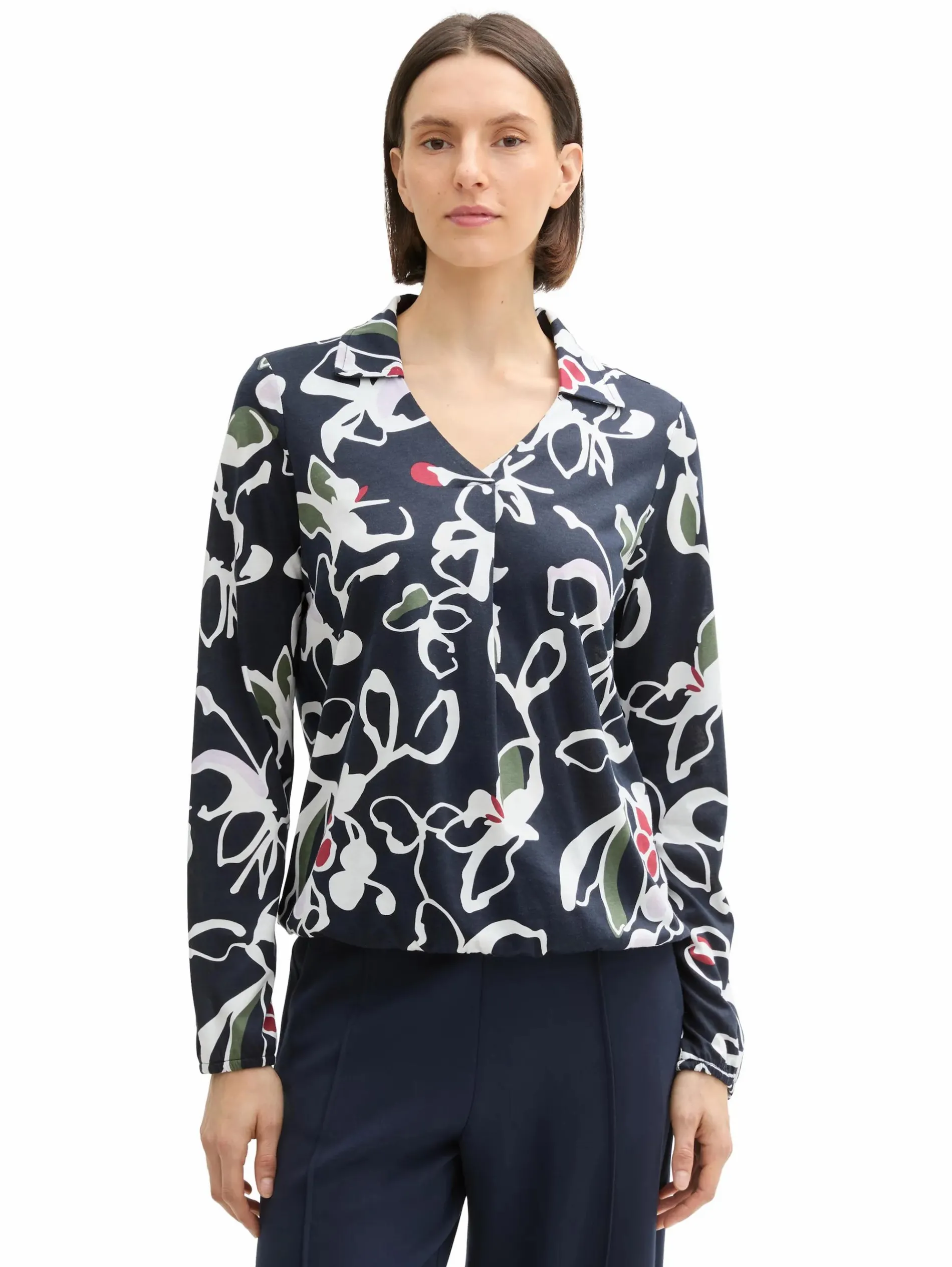 Damen Schlupfshirt mit Alloverprint