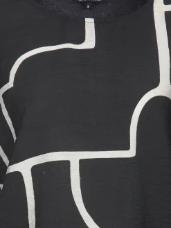 Damen Shirt aus Materialmix