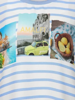 Damen Shirt aus Materialmix