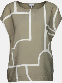 Damen Shirt aus Materialmix