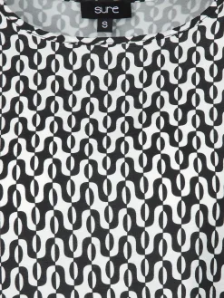 Damen Shirt im Materialmix