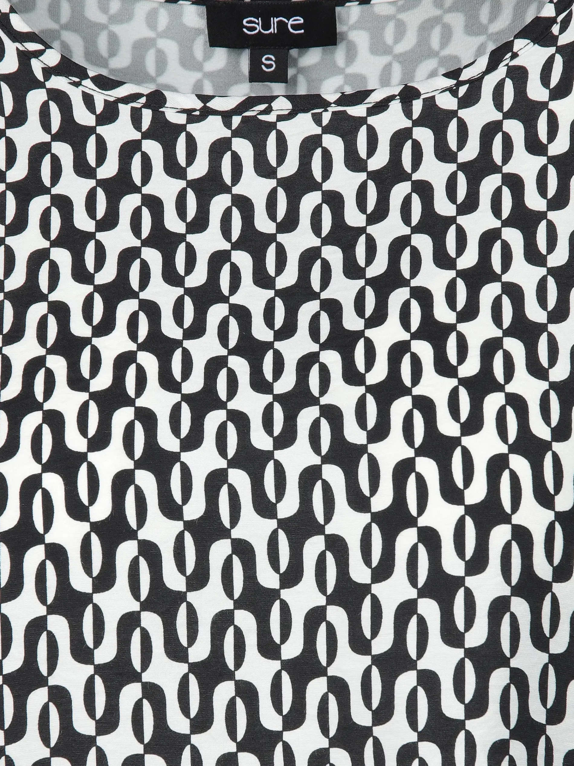 Damen Shirt im Materialmix