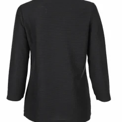 Damen Shirt in Ottoman Rib mit 3/4 Arm