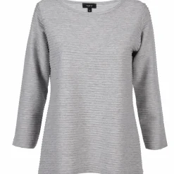 Damen Shirt in Ottoman Rib mit 3/4 Arm