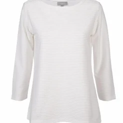 Damen Shirt in Ottoman Rib mit 3/4 Arm