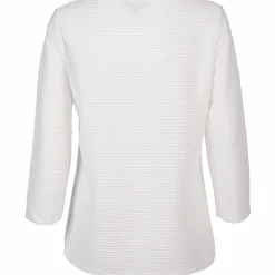 Damen Shirt in Ottoman Rib mit 3/4 Arm