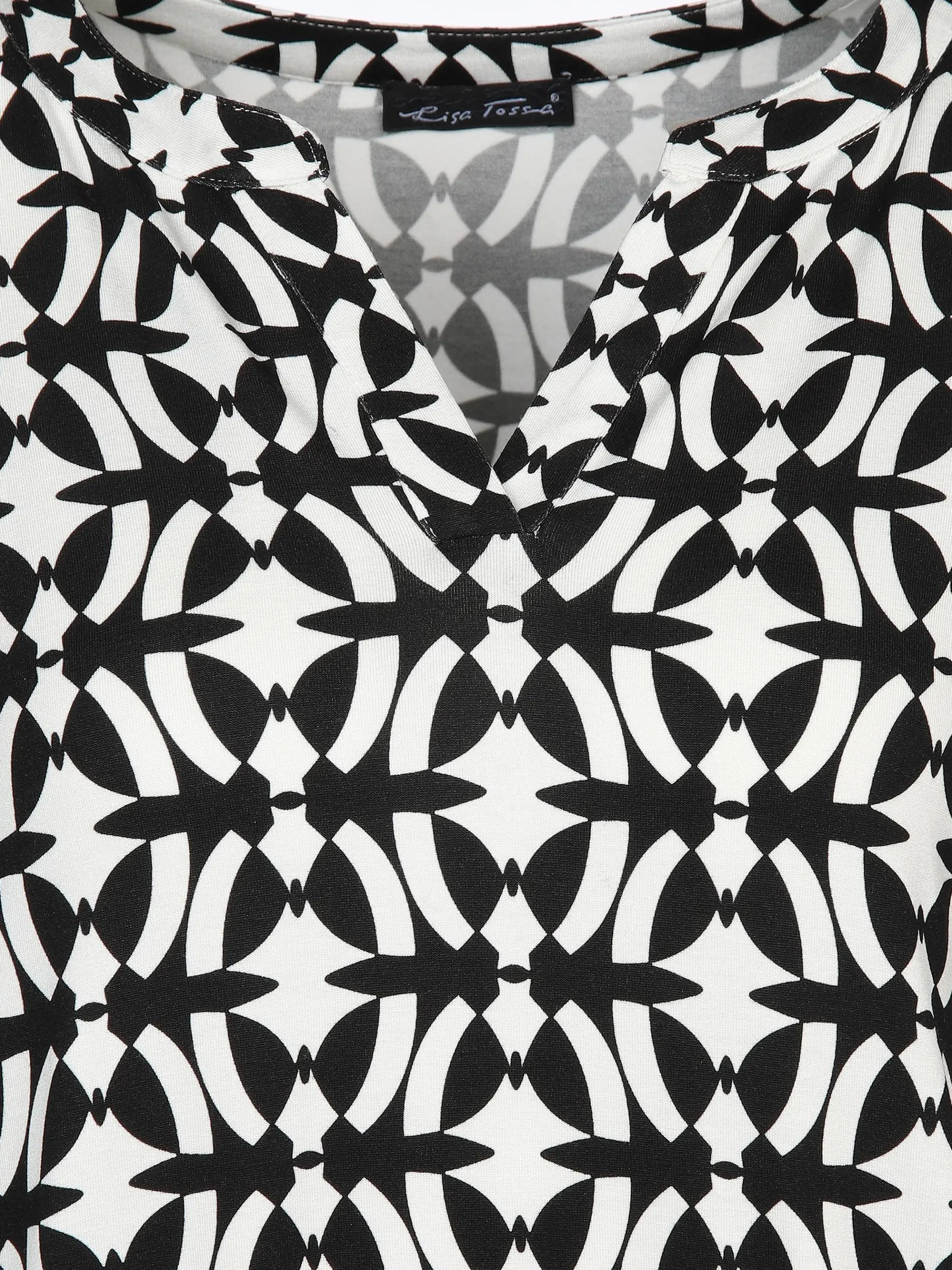 Damen Shirt mit 3/4 Arm und Minimalprint